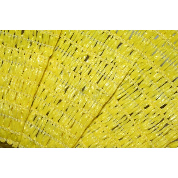 Vtg Floppy Sun Hat Groovy Mod 1970s Women Medium Beach Summer Bucket Prop Yellow main image 11
